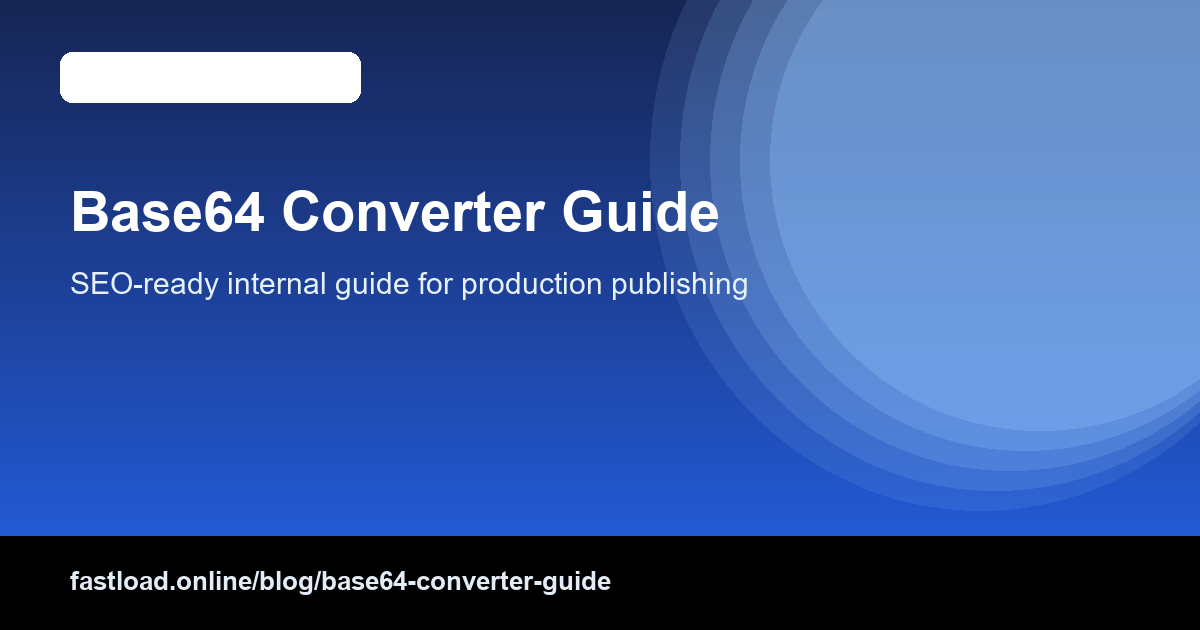 Developer base64 workflow overview