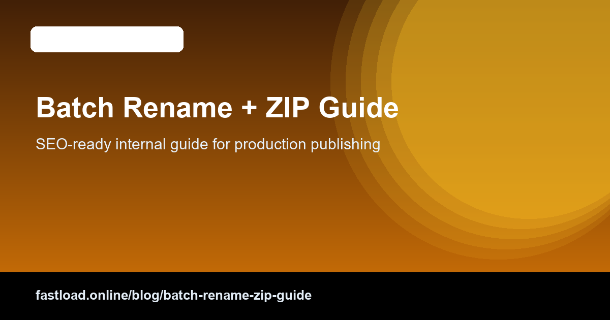 Batch file naming system