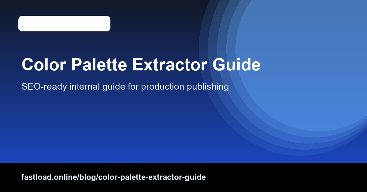 Color palette extraction board