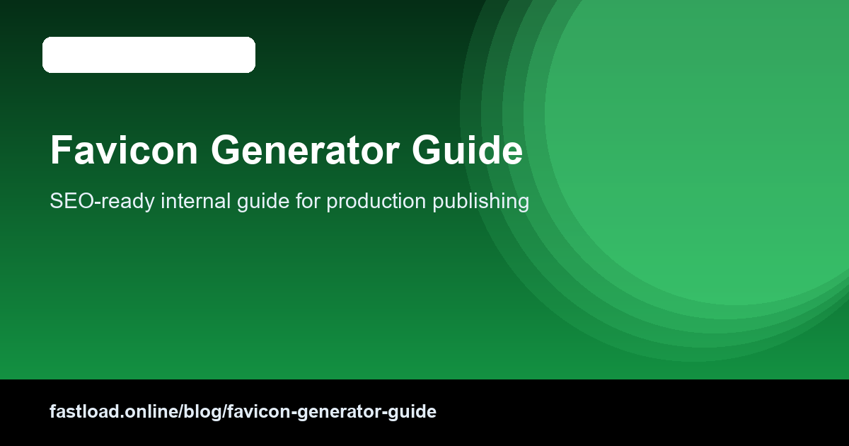 Favicon deployment checklist