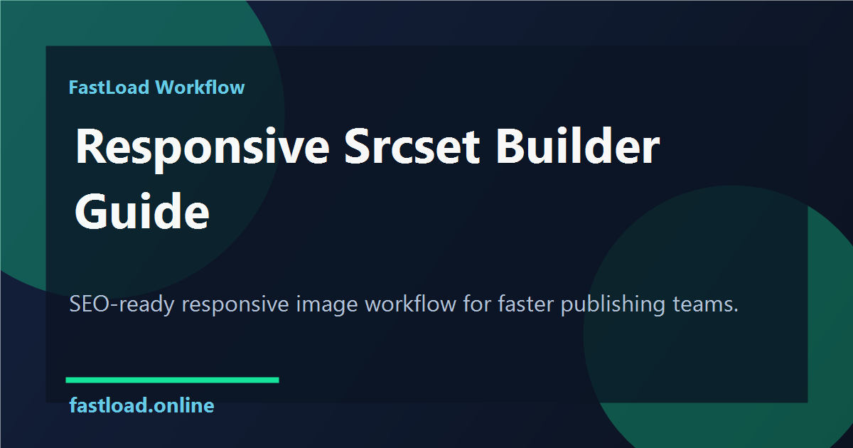 Responsive image sizes and srcset planning board