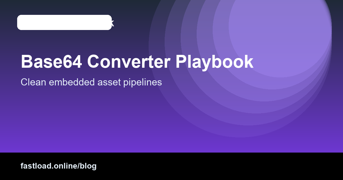 Developer base64 workflow overview