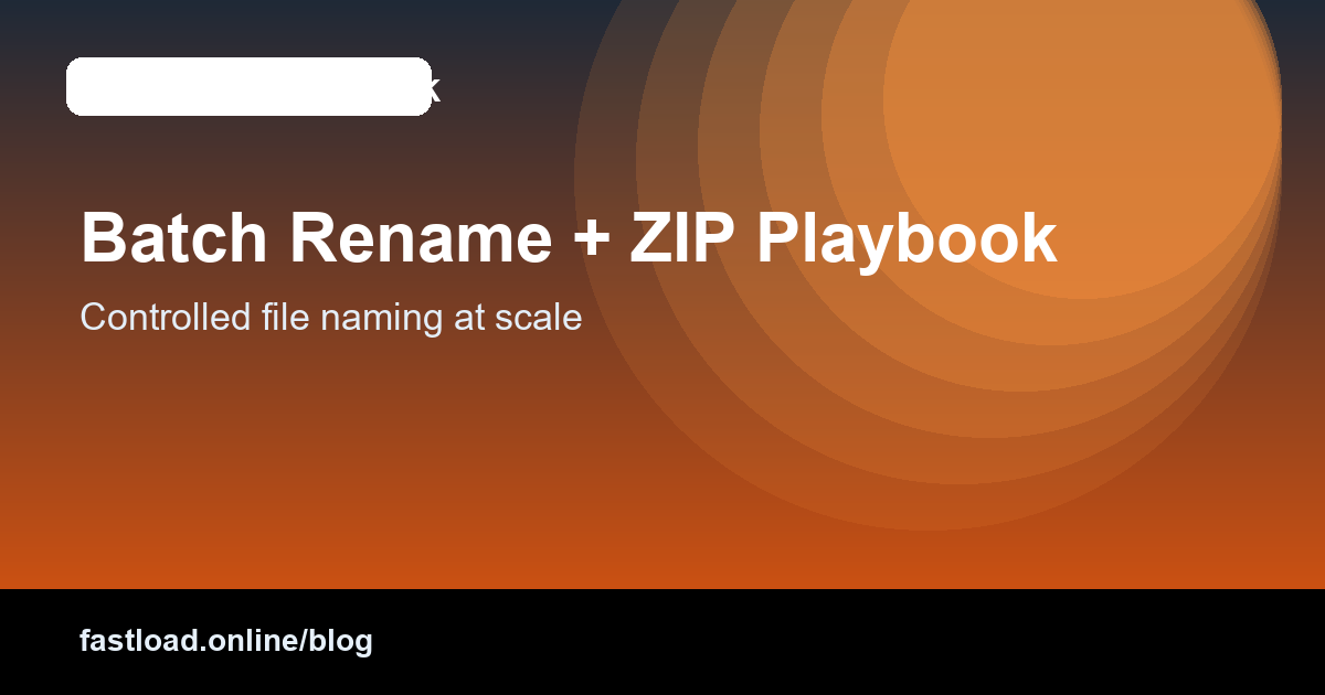 Batch file naming system