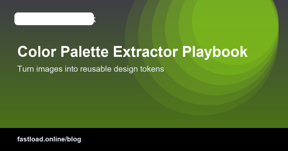 Color palette extraction board