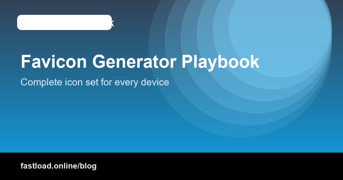 Favicon deployment checklist