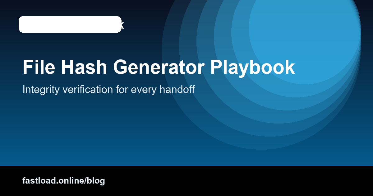 Checksum verification workflow
